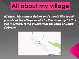 All about my village