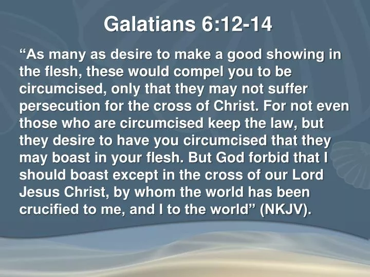 galatians 6 12 14