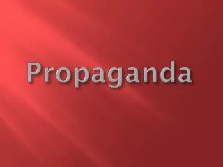 propaganda