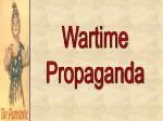 Wartime Propaganda - slide 1