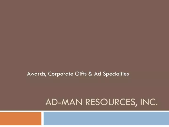 ad man resources inc