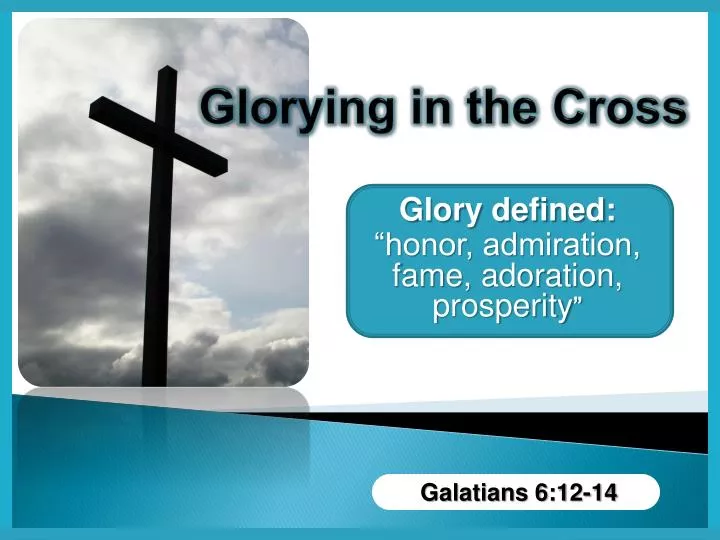 glorying in the cross