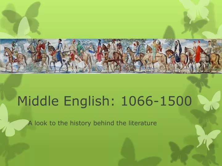 middle english 1066 1500