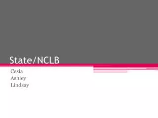 State/NCLB