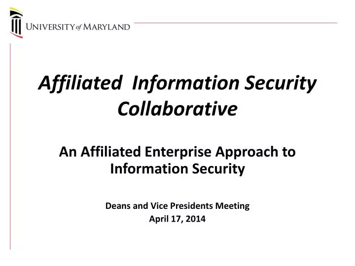 affiliated information security collaborative