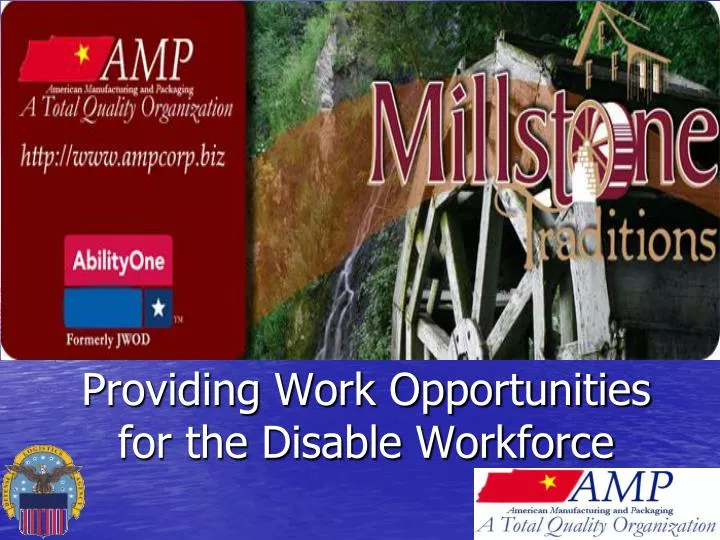 providing work opportunities for the disable workforce