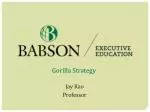 Gorilla Strategy - slide 1