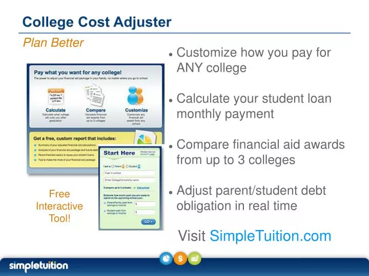 college cost adjuster