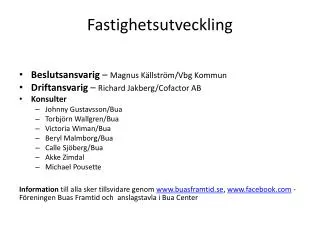 Fastighetsutveckling