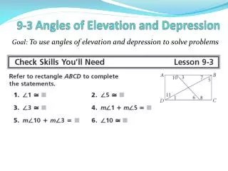 9 3 angles of elevation and depression