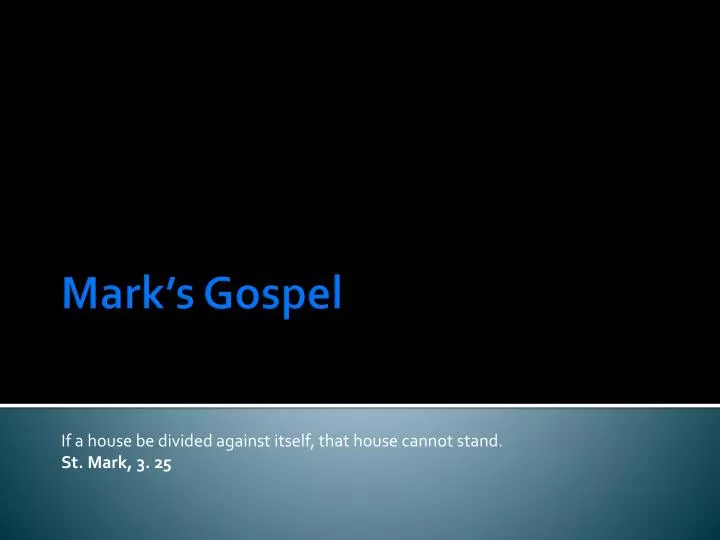 mark s gospel