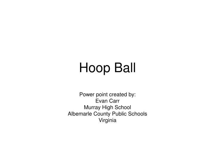 hoop ball