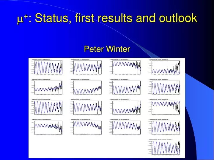 m status first results and outlook