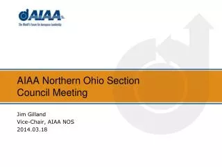 AIAA Northern Ohio Section Council Meeting