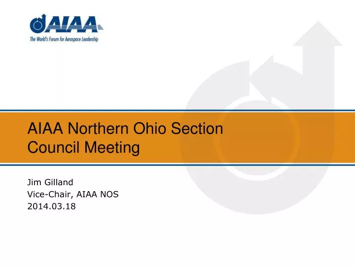 aiaa northern ohio section council meeting