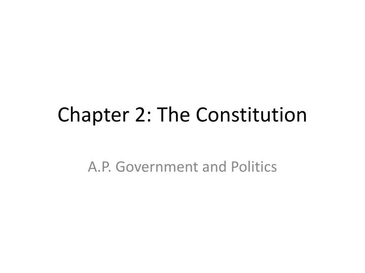 chapter 2 the constitution