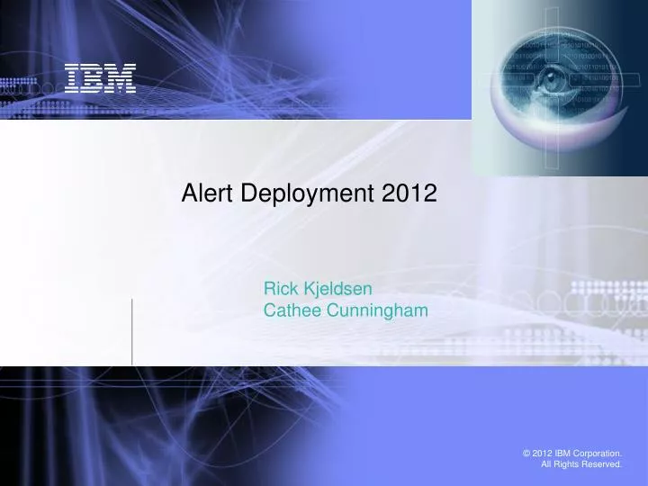 alert deployment 2012