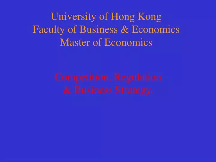 competition regulation business strategy