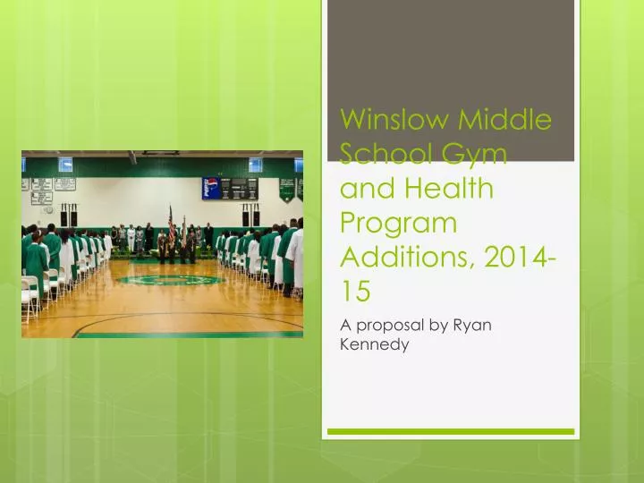 winslow middle school gym and health program additions 2014 15