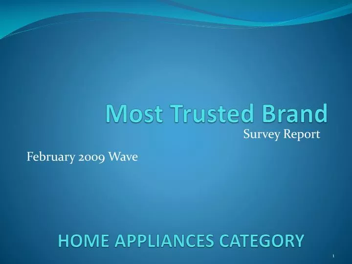 home appliances category