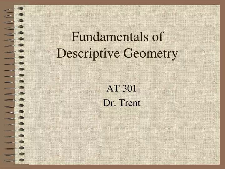 fundamentals of descriptive geometry
