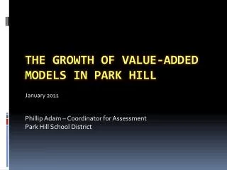 The growth of value-added models in park hill
