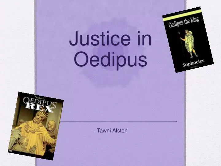 justice in oedipus