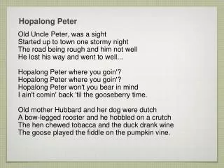 Hopalong Peter