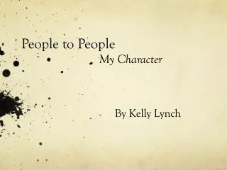 People to People