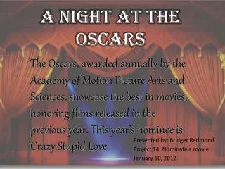 A Night At the Oscars