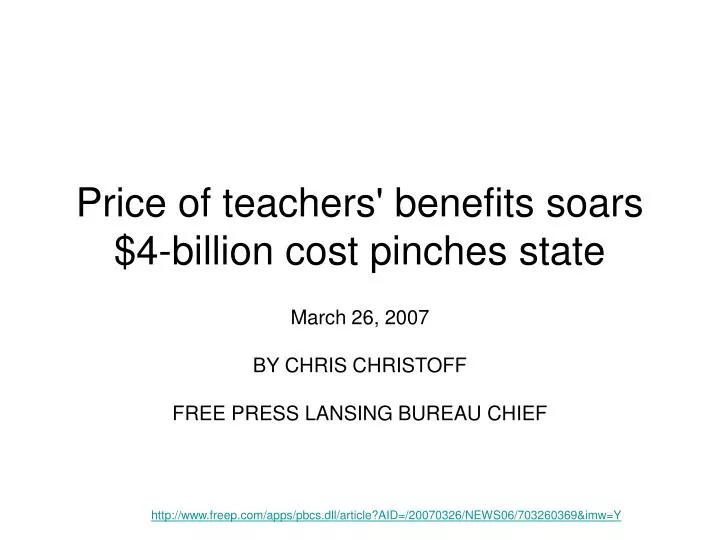 price of teachers benefits soars 4 billion cost pinches state