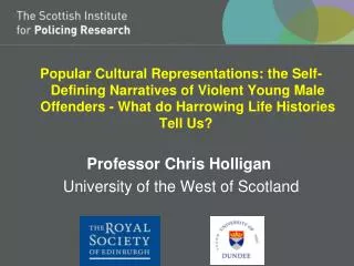 University of Dundee Cultural Representations of Crime April 2013