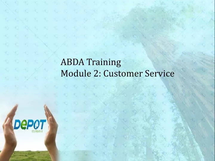 abda training module 2 customer service