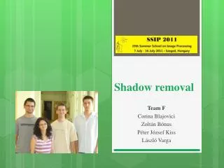 Shadow removal