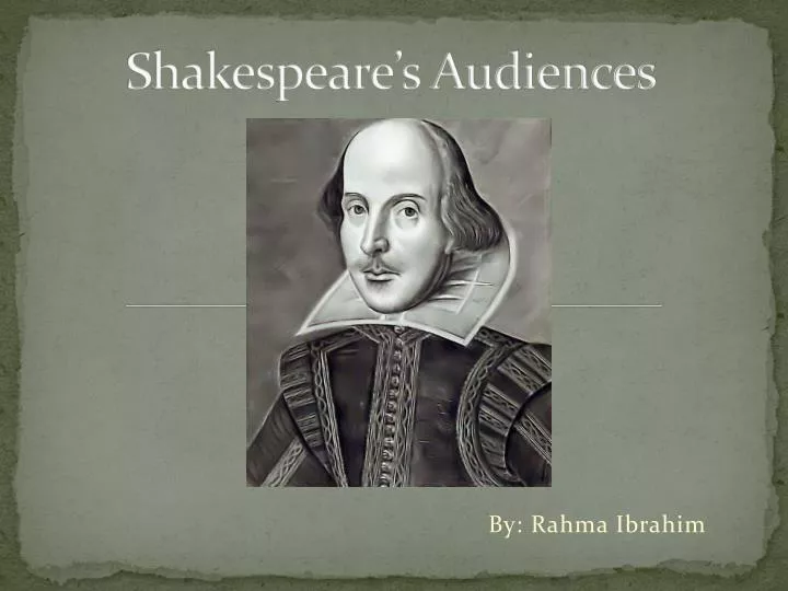 shakespeare s audiences