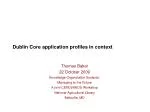 Knowledge Organization Systems: Managing to the Future Workshop - slide 1