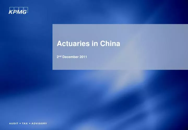 actuaries in china