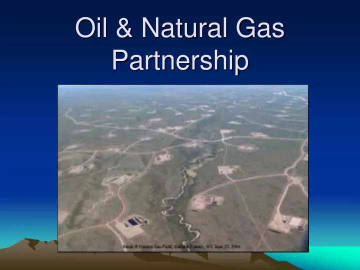 oil natural gas partnership