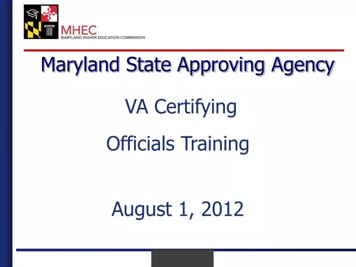 maryland state approving agency