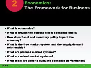 Economics: The Framework for Business