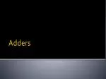 Adders - slide 1
