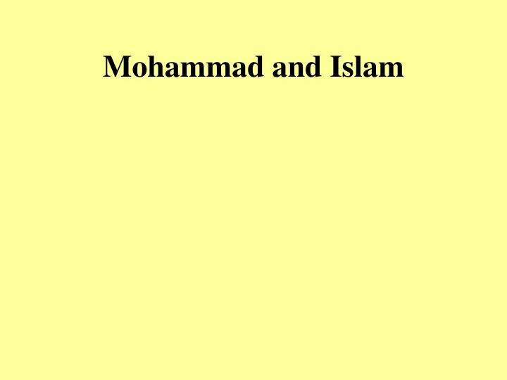 mohammad and islam