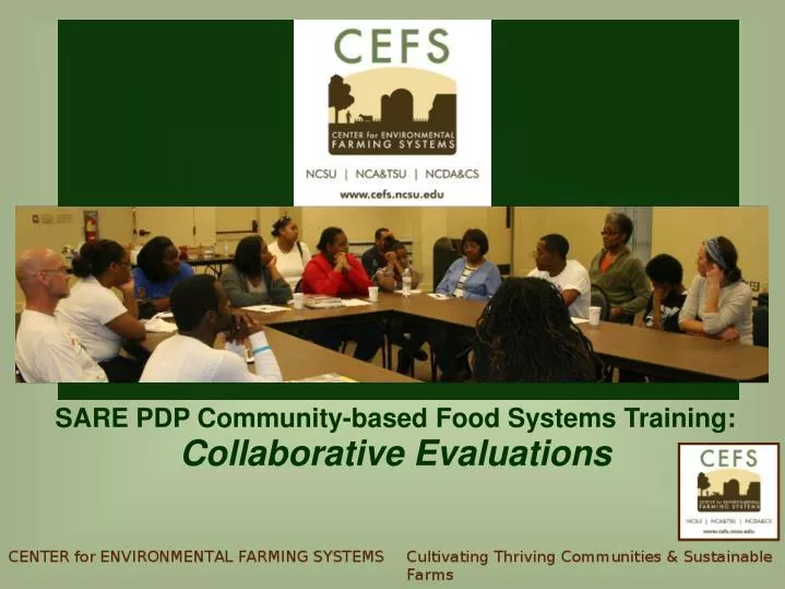 sare pdp community based food systems training collaborative evaluations