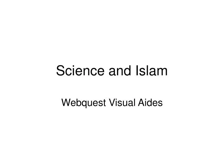 science and islam