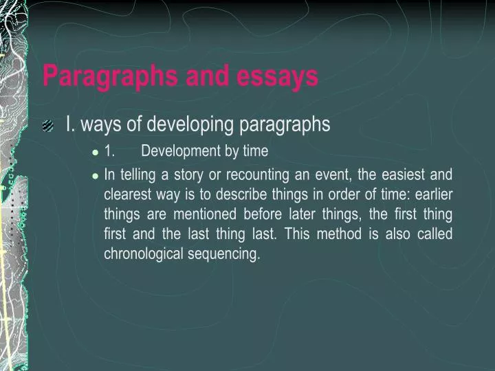 paragraphs and essays
