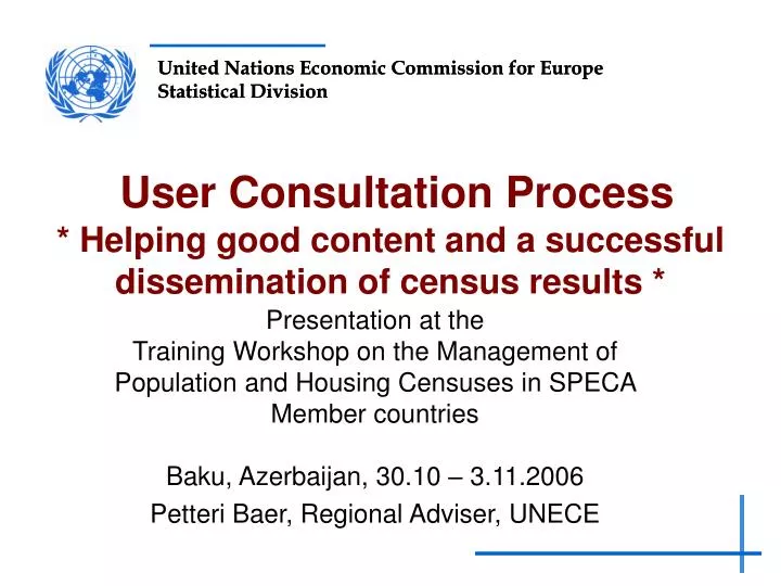 user consultation process helping good content and a successful dissemination of census results