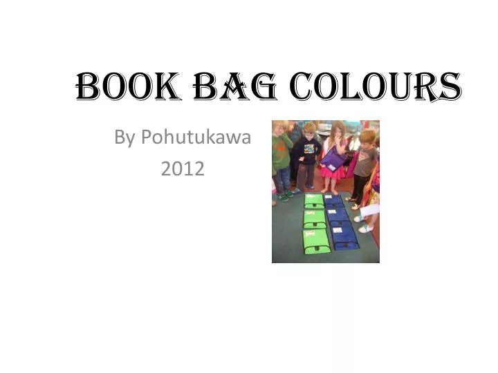 book bag colours