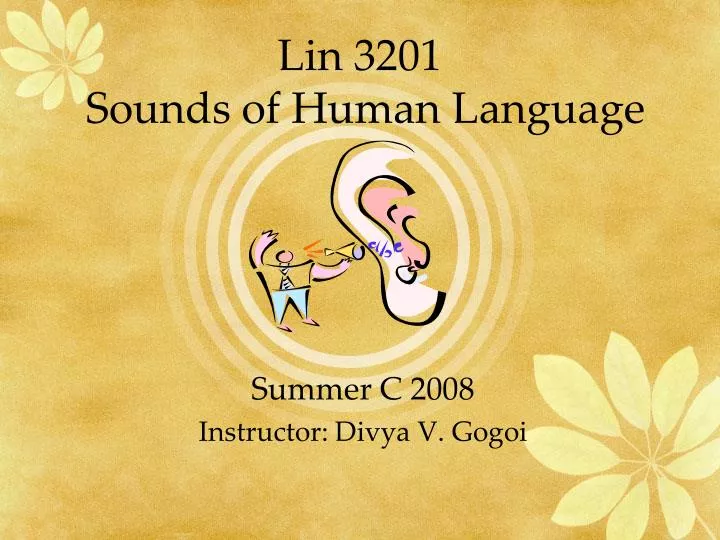 lin 3201 sounds of human language