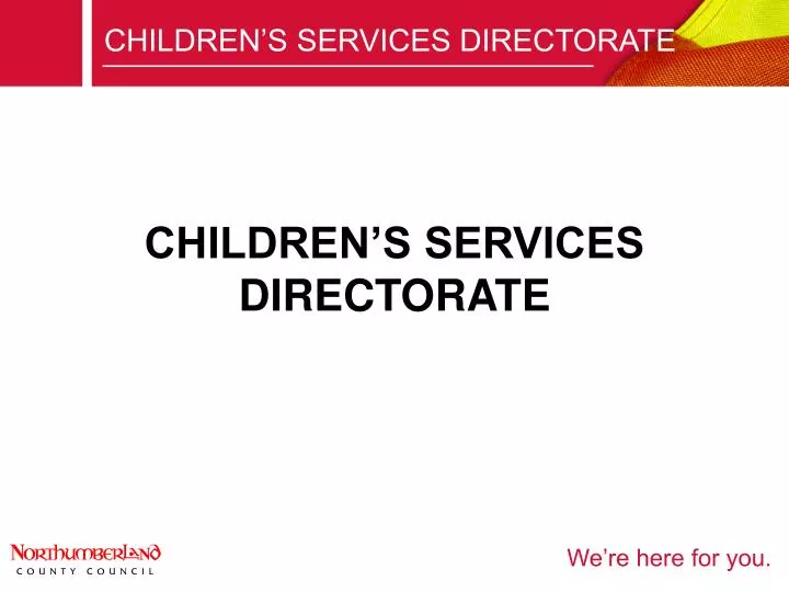 children s services directorate