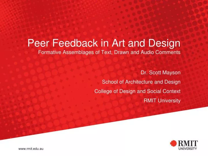 peer feedback in art and design formative assemblages of text drawn and audio comments
